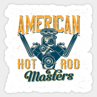 american hot rod Sticker